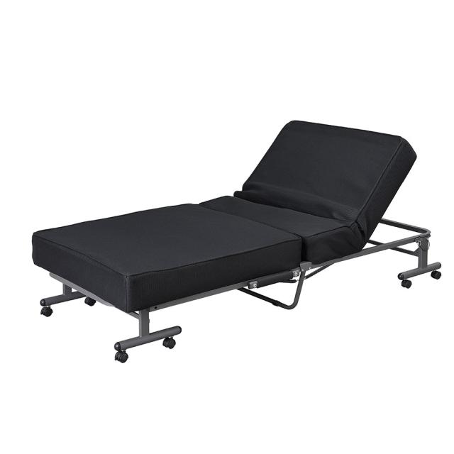 折りたたみベッド OTB-PSN ブラック 100374 1台 アイリスオーヤマの通販は 31,133円