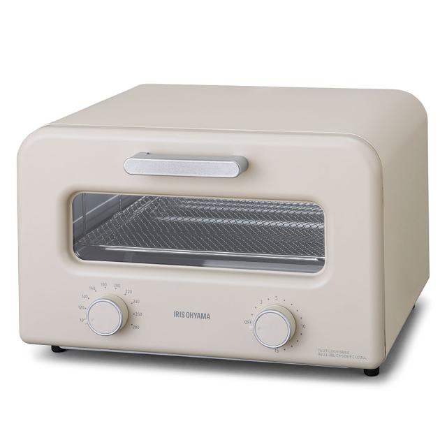 スチームカーボントースター SOT-401-C ミルクベージュ 102767 1台 アイリスオーヤマ トースター カーボントースター