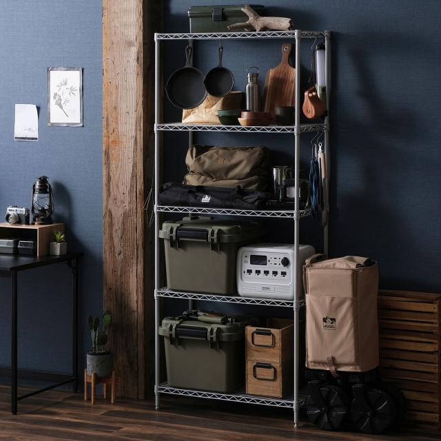 カラーメタルラック ハイタイプ CMM-75185 ライトグレー 105478 1台 アイリスオーヤマ