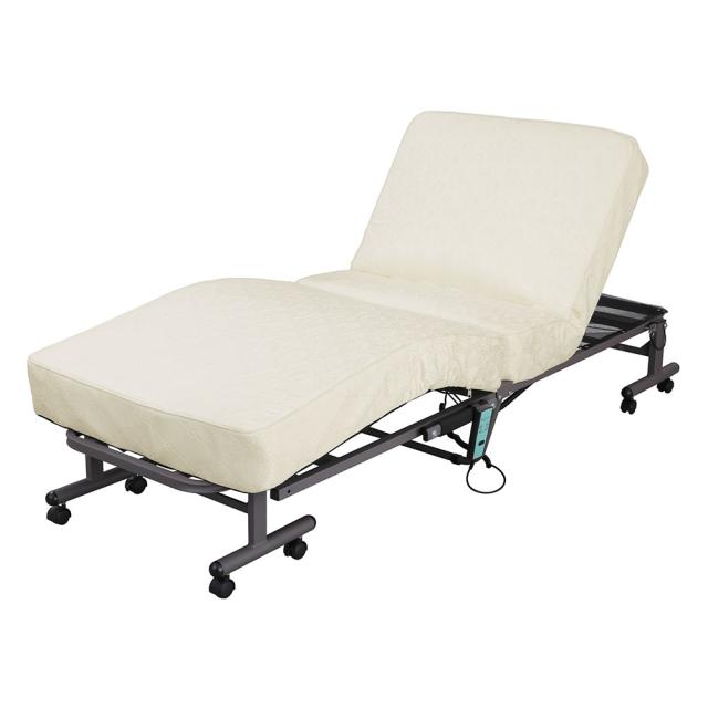 折りたたみ コイル電動ベッド OTBSS-CDN ホワイト 105773 1台 アイリスオーヤマの通販は