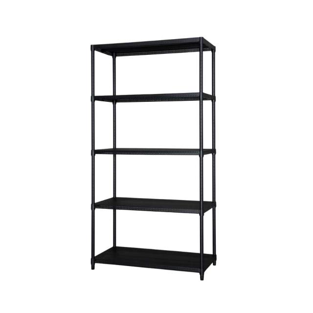 カラーパンチングラック 幅91cm CMR-P9018J(ブラック) 1個 アイリスオーヤマ メタルラック