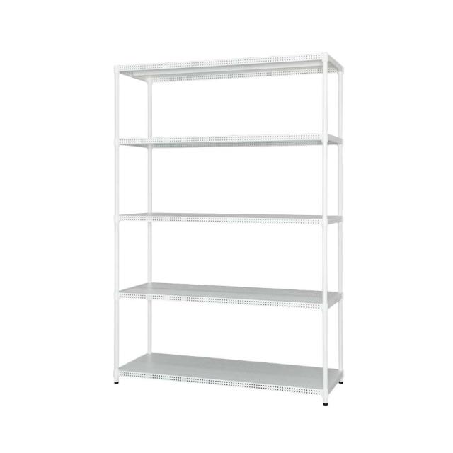 カラーパンチングラック 幅120cm CMR-P1218J(ホワイト) 1個 アイリスオーヤマ メタルラック