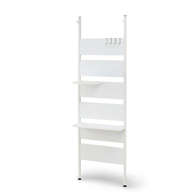 ウッドウォールラック ハーフ棚板付き WLR-HT62 ウォームホワイト 1台 アイリスオーヤマ ディスプレイ収納