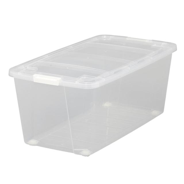 キャリーストッカー クリア AA-740(奥行74cm) 10台セット アイリスオーヤマ 衣類収納 押入れ収納 小収納ボックス 収納ケース キャスター付き