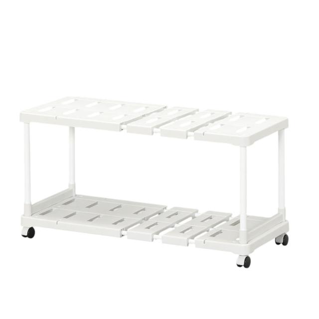 伸縮押し入れ整理棚 グレー キャスター付き SOR-370W(幅72〜92cm) 4台セット アイリスオーヤマ 伸縮 押し入れ チェスト タンス