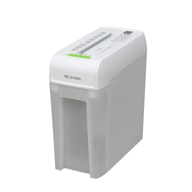 シュレッダー クロスカット 6枚同時細断 P6HC(ホワイト) 1個 アイリスオーヤマ コピー用紙 CD DVD カード