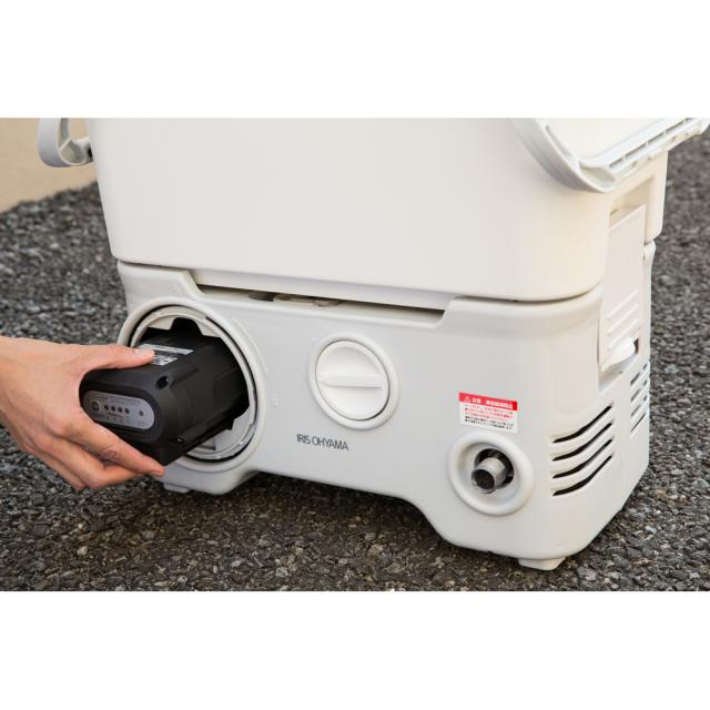 タンク式 高圧洗浄機 コードレスタイプ 77.7 L SDT-L01N(ホワイト) 1台