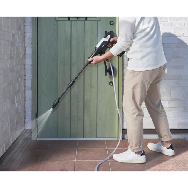 高圧洗浄 ハンディウォッシャー 充電式  ホワイト JHW-201 1台 アイリスオーヤマ 温水使用可能 コードレス 2.2MPa