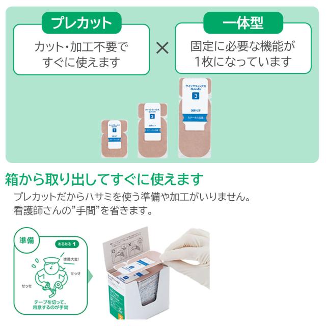 クイックフィックス (2号) 21372 1箱(15枚入り) アルケア カテーテル