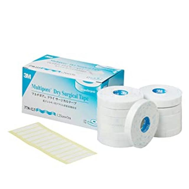 【国内正規品】3M 4セット マルチポアドライ サージカルテープ 3730-12.5 (12.5cm×5m) 1箱(12巻) スリーエム 低アレルギー性 包帯 医療用 看護