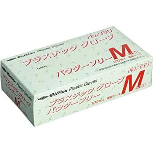ミリオンプラスチックグローブ(PF) NO.380(M)100枚X10箱 医療 看護 クリニック 病院 共和(Kyowa Limited)の通販は 14,449円