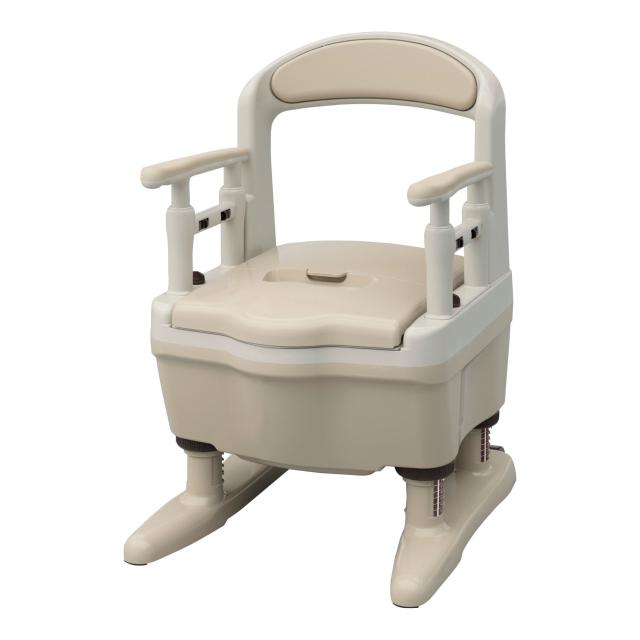 ポータブルトイレジャスピタ（ブラウン 533-904（ソフト・カイテキ） 24-8715-00 松吉医療総合カタログ｜マツヨシ