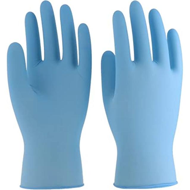作業用手袋 ニトリル使いきり手袋粉無 992（ブルー）100枚 【×12セット】エステー Ｌ 病院 医療 看護 クリニック