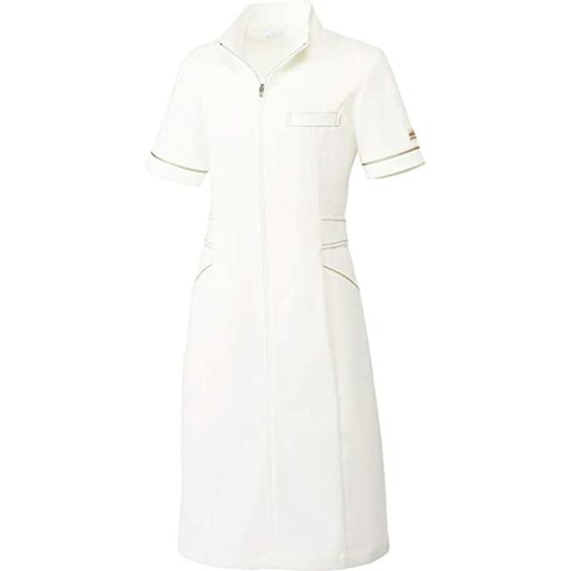 ワンピース MK-0021-C-12（オフホワイト） ミッシェルクラン Ｍ 病院 医療 看護 クリニック