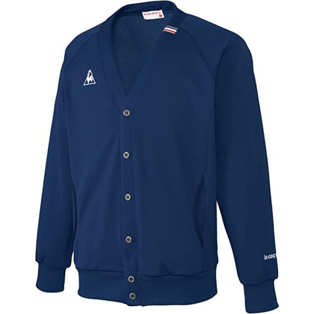 ルコック 裏パイルカーディガン UZL6021-5（ネイビー） le coq sportif ルコック Ｍ 病院 医療 看護 クリニック