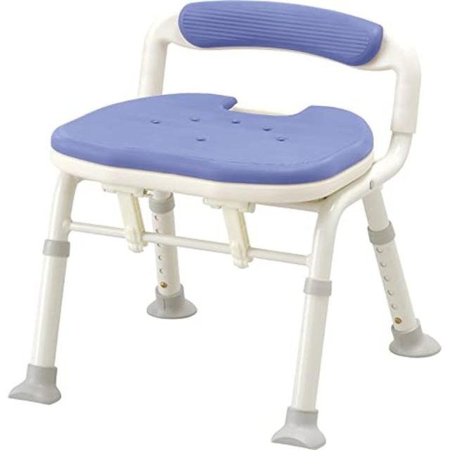 折りたたみシャワーベンチＩＣ（円背） 536-380（ブルー） 医療 看護 クリニック 病院 安寿
