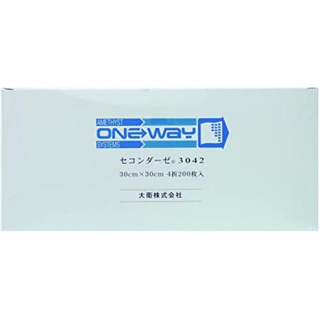 セコンダーゼ ３０×３０ｃｍ ４折 3042（200枚入り） 大衛 【×20セット】病院 医療 看護 クリニック