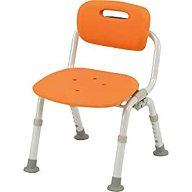 シャワーチェアコンパクトワンタッチ折 PN-L41421D（オレンジ） 医療 看護 クリニック 病院 パナソニックエイジフリーライフテック