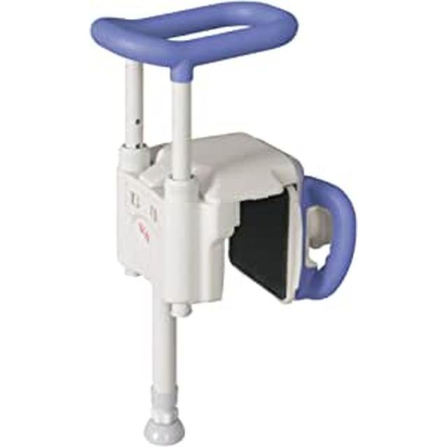 ユニットバス手スリ UST-130UBショート（ブルー） 医療 看護 クリニック 病院 アロン化成