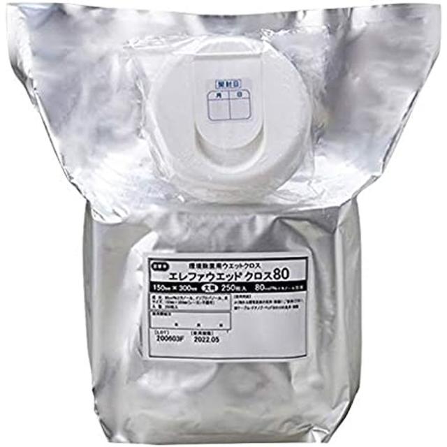 エレファウエットクロス８０大判詰替用 2600195（250マ入り） ハクゾウメディカル 【×6セット】病院 医療 看護 クリニック