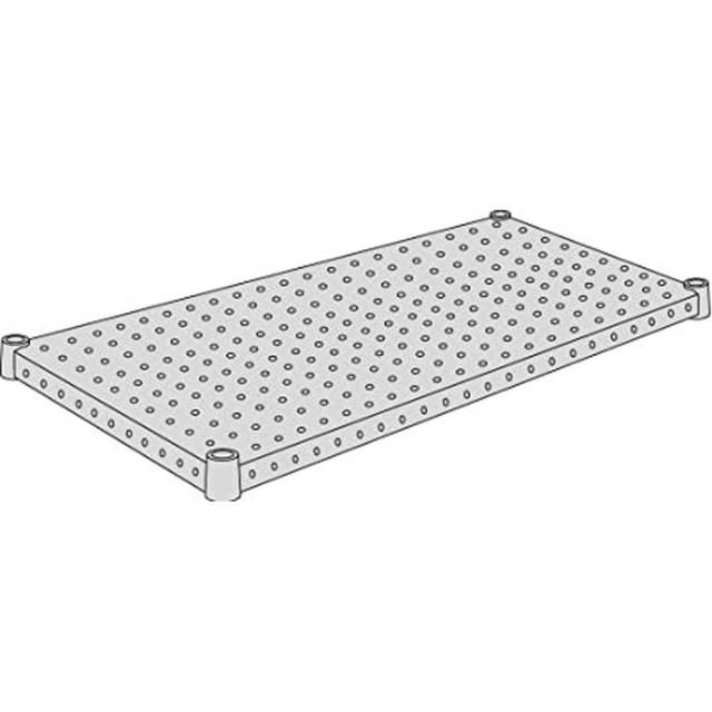 パンチングシェルフ しろがね色 H1836なおなお書き1（900X450MM） 診療 看護 診療所 ホスピタル エレクター