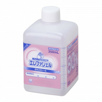 エレファジェル付替え用 医薬部外品 2600189 350ML 手指消毒器 オート 24-9665-01 ハクゾウメディカル ×10セット