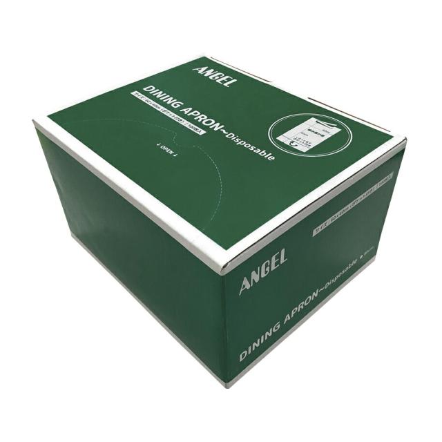 ダイニングエプロン AZA005 100マイ 食事用エプロン 25-2556-00 日本エンゼル ×10セット