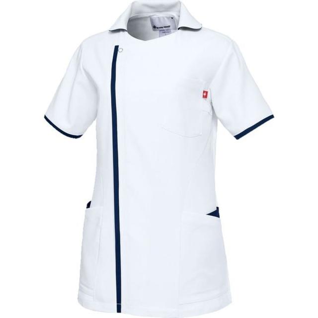 ジャケット UQW1059-5 (ホワイト×ネイビー) 明石SUC 医療 看護