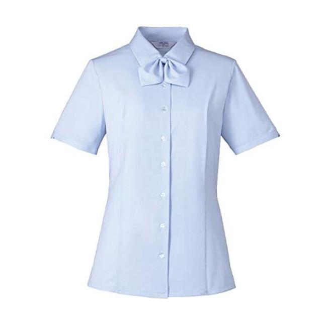 ブラウス ESB693-6(ブルー) ９号 看護師 ナース 病院 病棟 事務 ユニフォーム 制服 カーシーカシマ