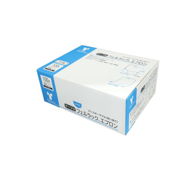 【5箱セット】フェルラックエプロン（テープ付）ＬＬ076369(90X60CM)100入 竹虎 介護 病院 施設 15,063円