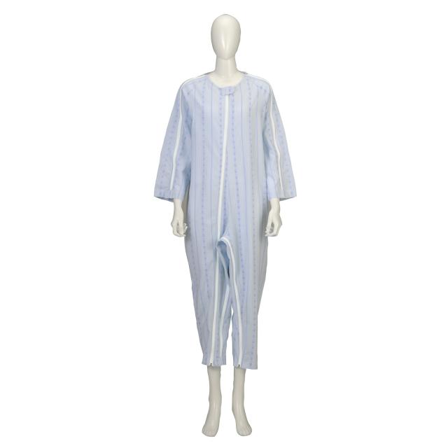 ソフトケアねまき（薄手）ブルー  L 竹虎 病院 医療 介護 看護 施設 医療従事者 入院