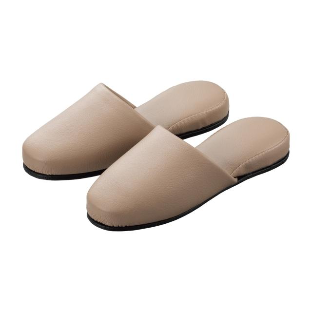 マツヨシ スリッパ(抗菌・レザー調) HP-20-M(27．0CM)12ソク 1箱 松吉医科器械  ベージュ 25-4071-0003 8,609円