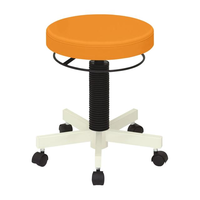 クランケチェア（キャスター付） ビニルレザーオレンジ TB-764-01 1台 高田ベッド製作所 23-5120-0010の通販は