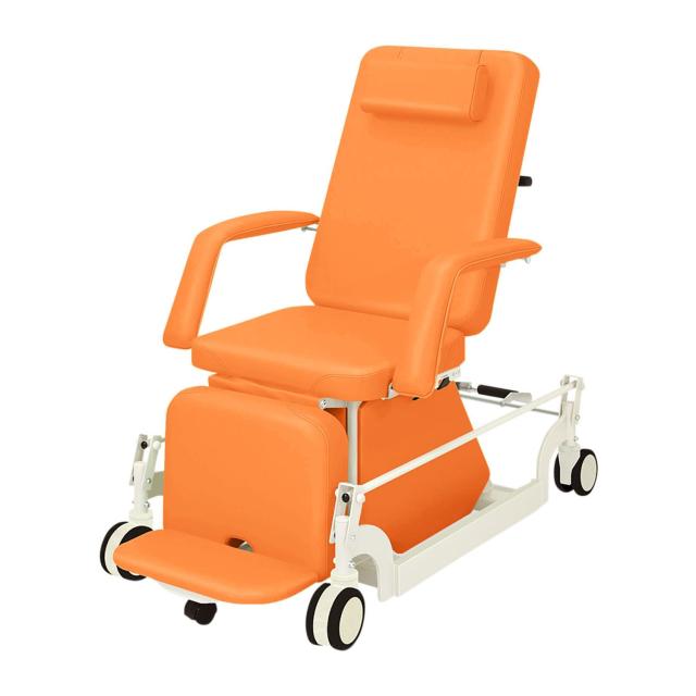 治療チェアー（CLC付） ビニルレザーオレンジ TB-1066 1台 高田ベッド製作所 24-7551-0010の通販は 135,667円