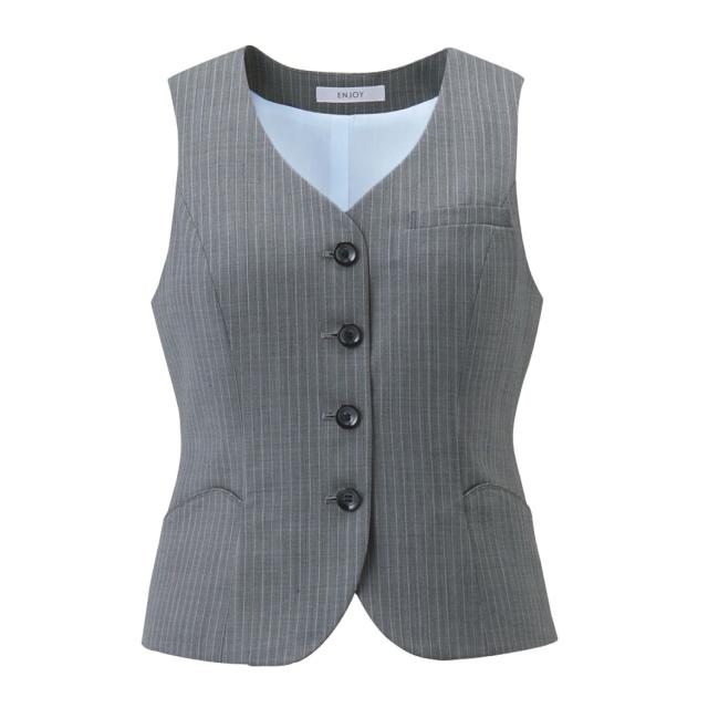 ベスト レディス用 EAV712-55 グレー 15号 カーシーカシマ 看護師 ナース 病院 病棟 事務 ユニフォーム 制服