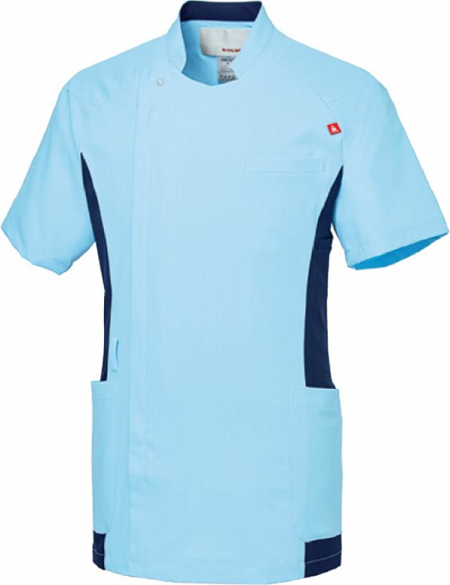 ルコック メンズバイカラージャケット UQM1105-40 (アクア) 明石SUC 医療 看護の通販は 9,020円