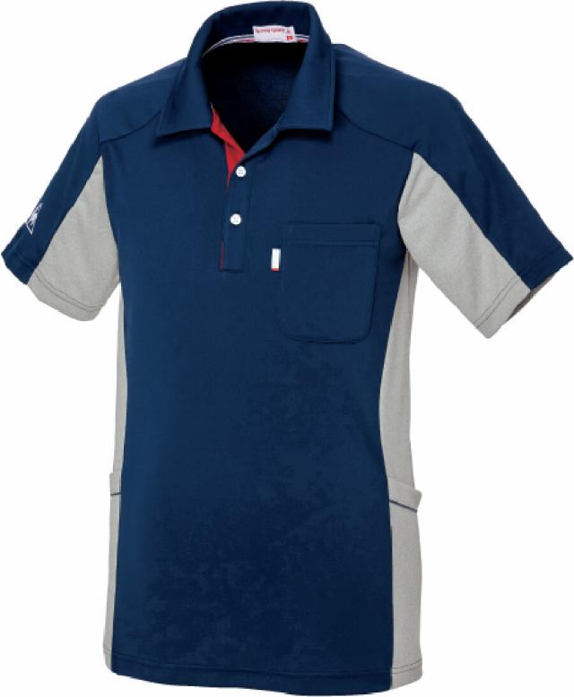 ルコック ニットシャツ UZL3073 (ネイビー) 明石SUC 医療 看護