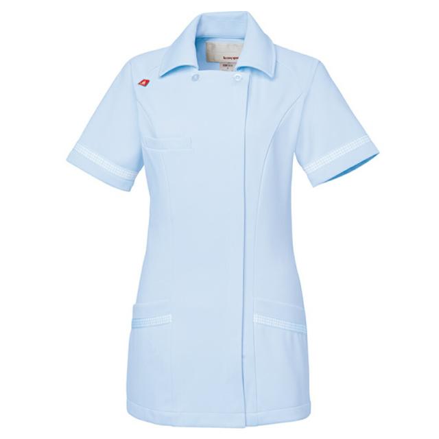 ルコック チェックテープジャケット UQW1014-4 (アクアブルー) 明石SUC 医療 看護の通販は 9,460円