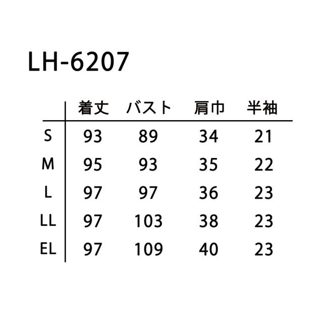 半袖 ワンピース LH-6207(EL)チャコール ナガイレーベン 医療 白衣 エステ クリニック ひざ丈_6