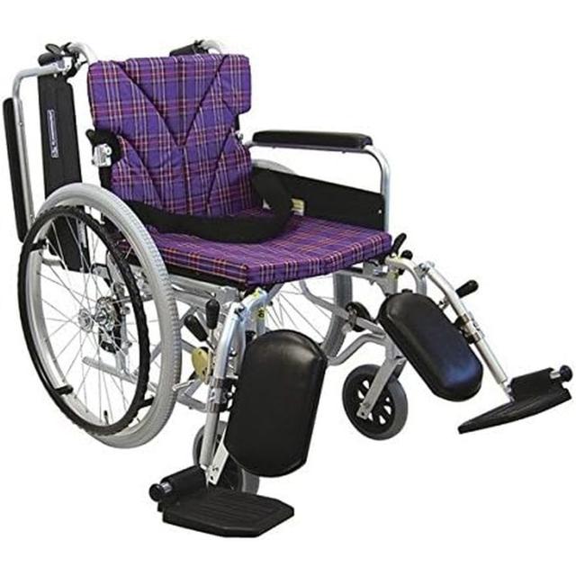 USDE　カワムラ　折り畳み式　車椅子　背折れ 介助用　アルミ製　介護 車いす（自走用・アルミ製）背折れ式 【公式通販】
