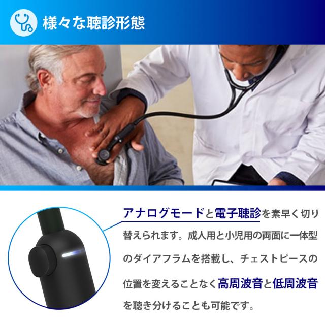 リットマン コアデジタル ステソスコープ 電子聴診器 8480 ブラック