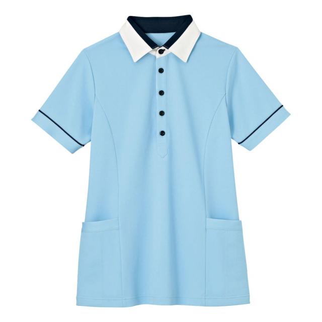 半袖プルオーバー（男女兼用）3L HM2449-6（ソラ） 24-8152-0306 松吉医療総合カタログ｜マツヨシ