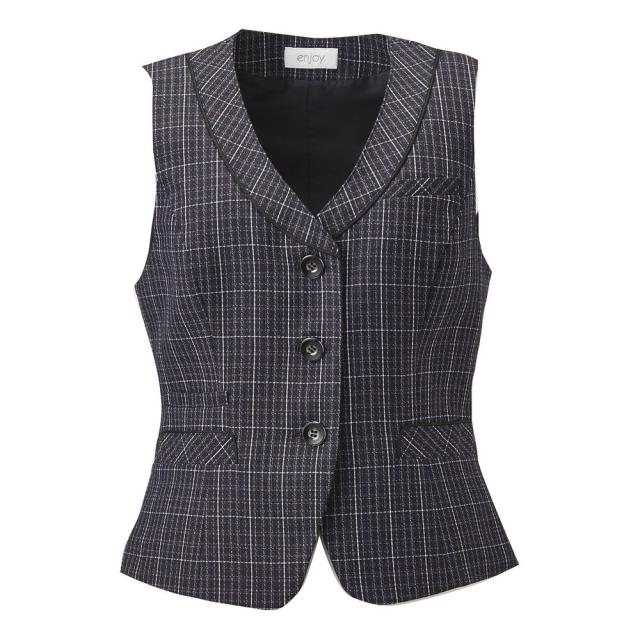 ベスト17号 EAV483（ネイビーチェック） 24-8163-0007 松吉医療総合カタログ｜マツヨシ