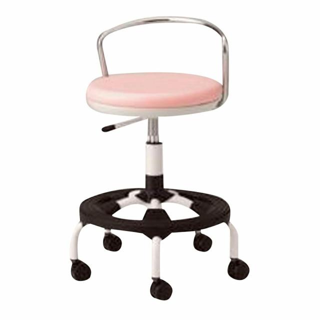 ハイタイプスツール（樹脂ステップ付）ピンク TSM-W18L-ST（セパイプ） 24-8808-0005 松吉医療総合カタログ｜マツヨシ