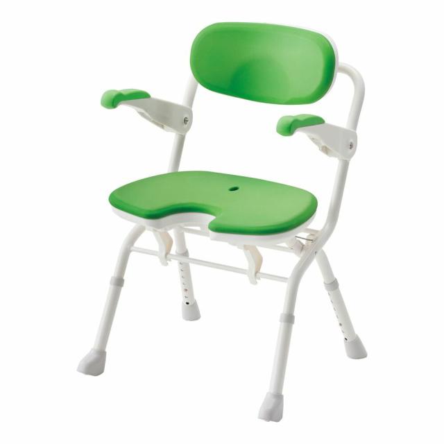 楽らく開閉シャワーベンチU 536-087（グリーン） 24-8702-05 松吉医療総合カタログ｜マツヨシ