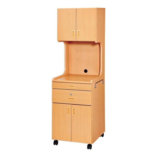 ハイタイプ床頭台 FWK-201D2（ライトブラウン） 24-8683-02 松吉医療総合カタログ｜マツヨシの通販は