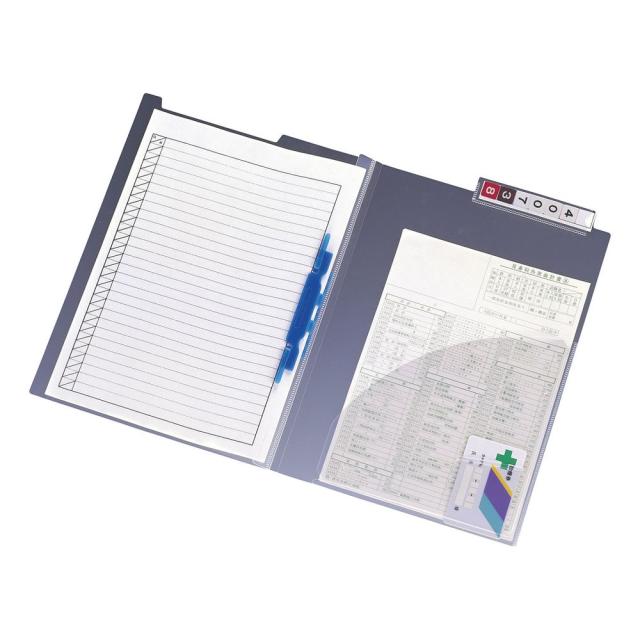 カルテフォルダー（ルーパーフラットフ HK738-8（50マイ）A4 24-8999-00 松吉診療組み入れる商品目録｜マツ科ヨシ