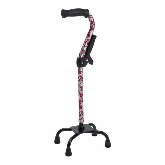 四点杖補助グリップ付 WB3801（ハナガラアカ） 24-8444-00 松吉医療総合カタログ｜マツヨシ