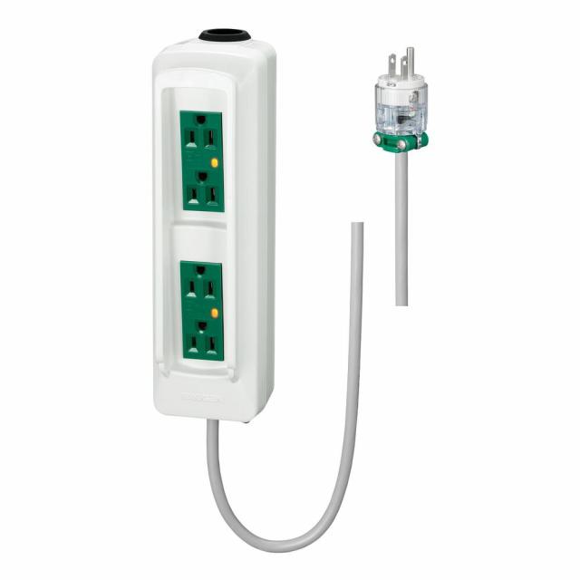 点滴ポール電源コンセント 5M LE-550-5-GREEN-WHITE 24-8513-01 松吉医療総合カタログ｜マツヨシの通販は