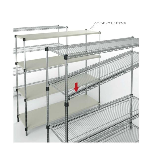 スチールフラットシェルフ6段 W1482XD627XH1800MM 24-9034-11 松吉医療総合カタログ｜マツヨシ